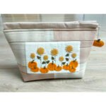 Kit Estuche girasoles de patchwork con cremallera Paz Giral