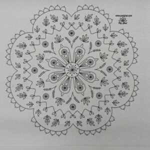 Entretela impresa soluble mandala 3