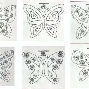 Entretela soluble mariposas