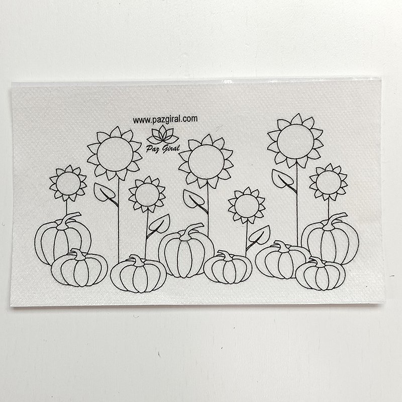 entretela soluble girasoles