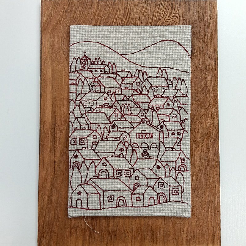 entretela soluble pueblo ventana